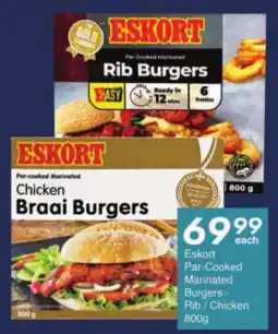 President Hyper Eskort Par-Cooked Marinated Burgers Rib/ Chicken offer