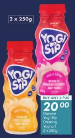 President Hyper Danone Yogi Sip Drinking Yoghurt offer