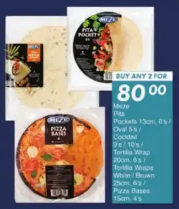 President Hyper Meze Pita Pockets/ Oval/ Cocktail/ Tortilla Wrap/ Tortilla Wraps White/ Brown/ Pizza Bases offer