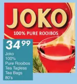 President Hyper Joko 100% Pure Rooibos Tea Tagless Tea Bags offer