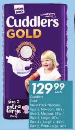 President Hyper Cuddlers Gold Value Pack Nappies offer