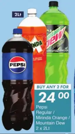 President Hyper Pepsi Regular/ Mirinda Orange/ Mountain Dew offer