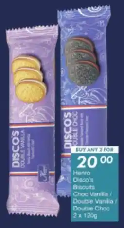 President Hyper Henro Disco's Biscuits Choc Vanilla/ Double Vanilla/ Double Choc offer