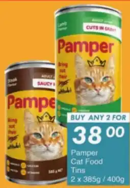 President Hyper Pamper Cat Food Tins offer