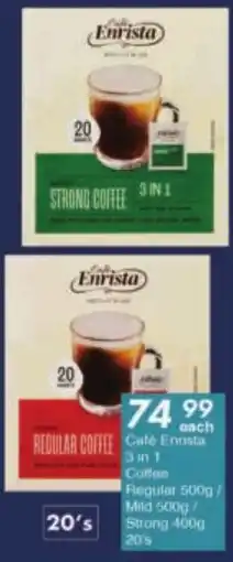 President Hyper Cafe Enrista 3 in 1 Coffee Regular/ Mild/ Strong offer