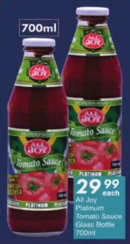 President Hyper All Joy Platinum Tomato Sauce Glass Bottle offer