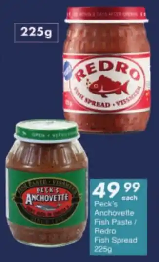 President Hyper Peck's Anchovette Fish Paste/ Redro Fish Spread offer