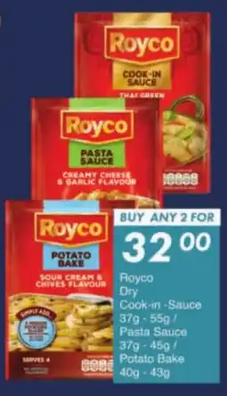 President Hyper Royco Dry Cook-in-Sauce/ Pasta Sauce/ Potato Bake offer