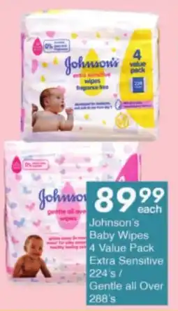 President Hyper Johnson's Baby Wipes/ Extra Sensitive/ Gentle all Over offer