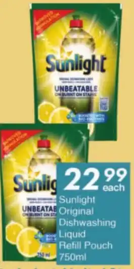 President Hyper Sunlight Original Dishwashing Liquid Refill Pouch offer