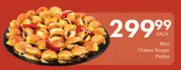 President Hyper Mini Cheese Burger Platter offer