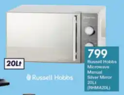 President Hyper Russell Hobbs Microwave Manual Silver Mirror offer