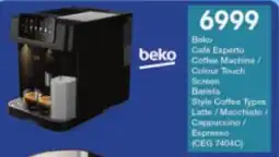 President Hyper Beko Cafe Experto Coffee Machine/ Colour Touch Screen Barista Style Coffee Types Latte/ Macchiato/ Cappuccino/ Espresso offer