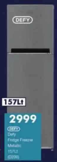 President Hyper Defy Fridge Freezer Metallic offer