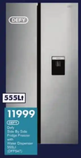 President Hyper Defy Side By Side Fridge Freezer with Water Dispenser offer