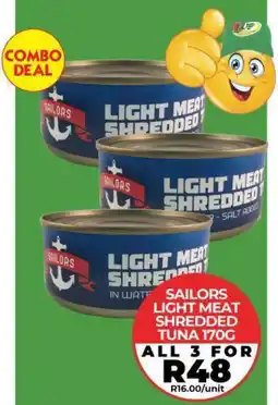 1UP Sailors light meat shredded tuna offer