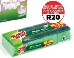 1UP Scotch brite heavy kitchen duty scourers offer