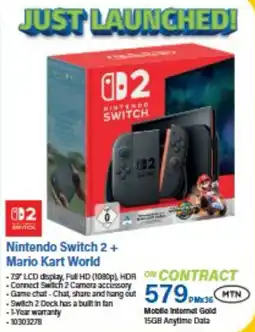 Incredible Connection Nintendo Switch 2 + Mario Kart World offer