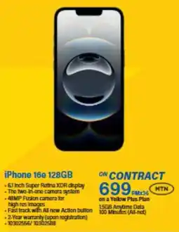 Incredible Connection iPhone 16e 128GB offer