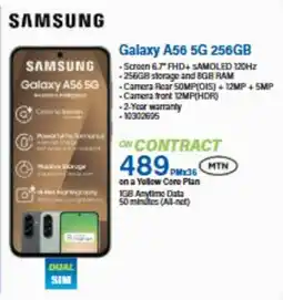 Incredible Connection SAMSUNG Galaxy A56 5G 256GB offer