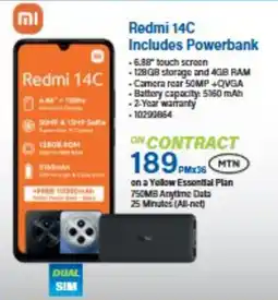 Incredible Connection Redmi 14C Includes Powerbank offer