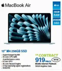 Incredible Connection MacBook Air 13" M4 256GB SSD offer