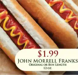 Econo Foods John morrell franks original or bun length offer
