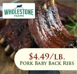 Econo Foods Pork baby back ribs offer