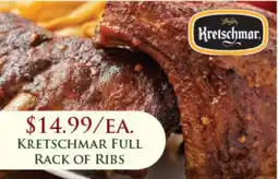 Econo Foods Kretschmar full rack of ribs offer