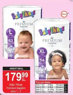 Dis-Chem Baby Things Premium Nappies offer