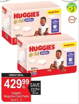 Dis-Chem Huggies Mega Box Gold Pants offer