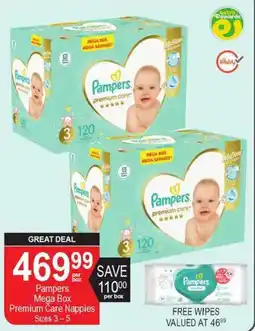 Dis-Chem Pampers Mega Box Premium Care Nappies offer