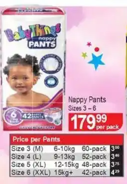 Dis-Chem Baby Things Nappy Pants offer
