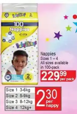 Dis-Chem Baby Things Nappies offer