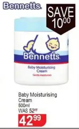 Dis-Chem Bennetts Baby Moisturising Cream offer