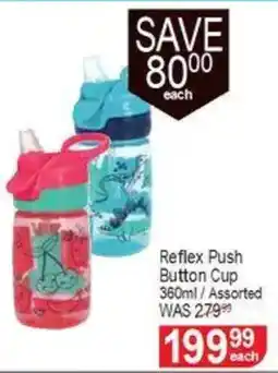 Dis-Chem Nuby Reflex Push Button Cup offer
