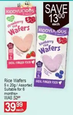 Dis-Chem Kiddylicious Rice Wafers offer