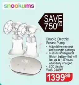 Dis-Chem Snookums Double Electric Breast Pump offer