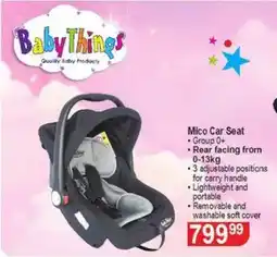 Dis-Chem Baby Things Mico Car Seat offer
