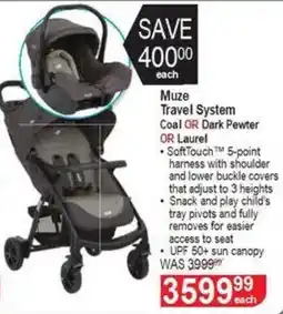 Dis-Chem Joie Muze Travel System Coal OR Dark Pewter OR Laurel offer
