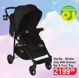 Dis-Chem Baby Things Starlite Stroller Only With Bumper Bar & Front Tray offer