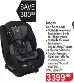 Dis-Chem Joie Stages Car Seat Coal offer