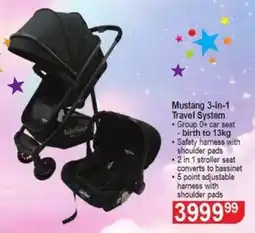 Dis-Chem Baby Things Mustang 3-in-1 Travel System offer