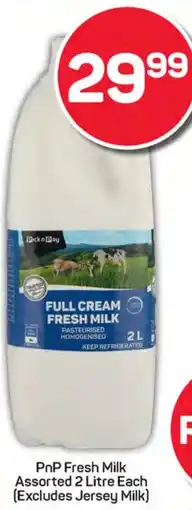 Pick n Pay Hypermarket PnP Fresh Milk Assorted offer