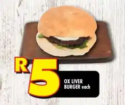 Shoprite OX LIVER BURGER each offer