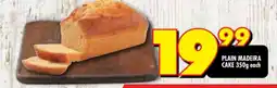 Shoprite PLAIN MADEIRA CAKE 350g offer