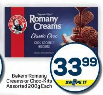 Pick n Pay Hypermarket Bakers Romany Creams or Choc-kits offer