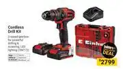 Builders Warehouse Einhell Cordless Drill Kit offer