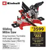 Builders Warehouse Einhell Sliding Mitre Saw offer