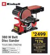 Builders Warehouse Einhell 380W Belt Disc Sander offer